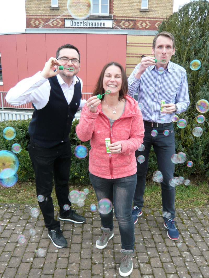 GRÜNER Vorstand in Obertshausen: Tobias Koch, Katy Walther, Robert Bedner