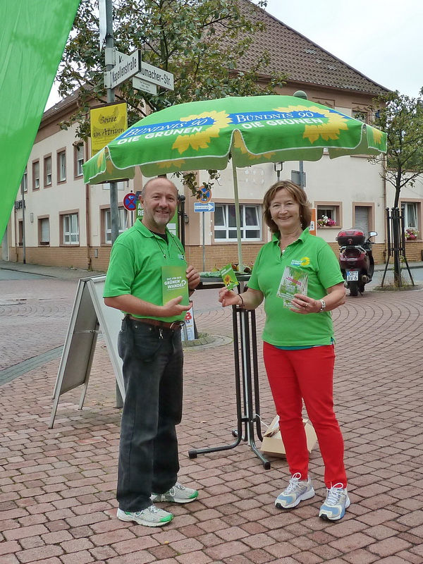 Grüne Wahlstände 2013