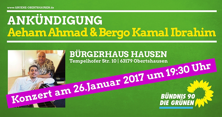 Aeham Ahmad spielt im Bürgerhaus Hausen