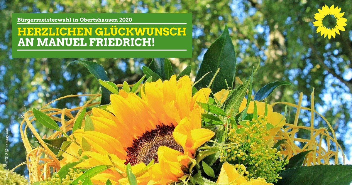 GRÜNE Glückwünsche an Manuel Friedrich