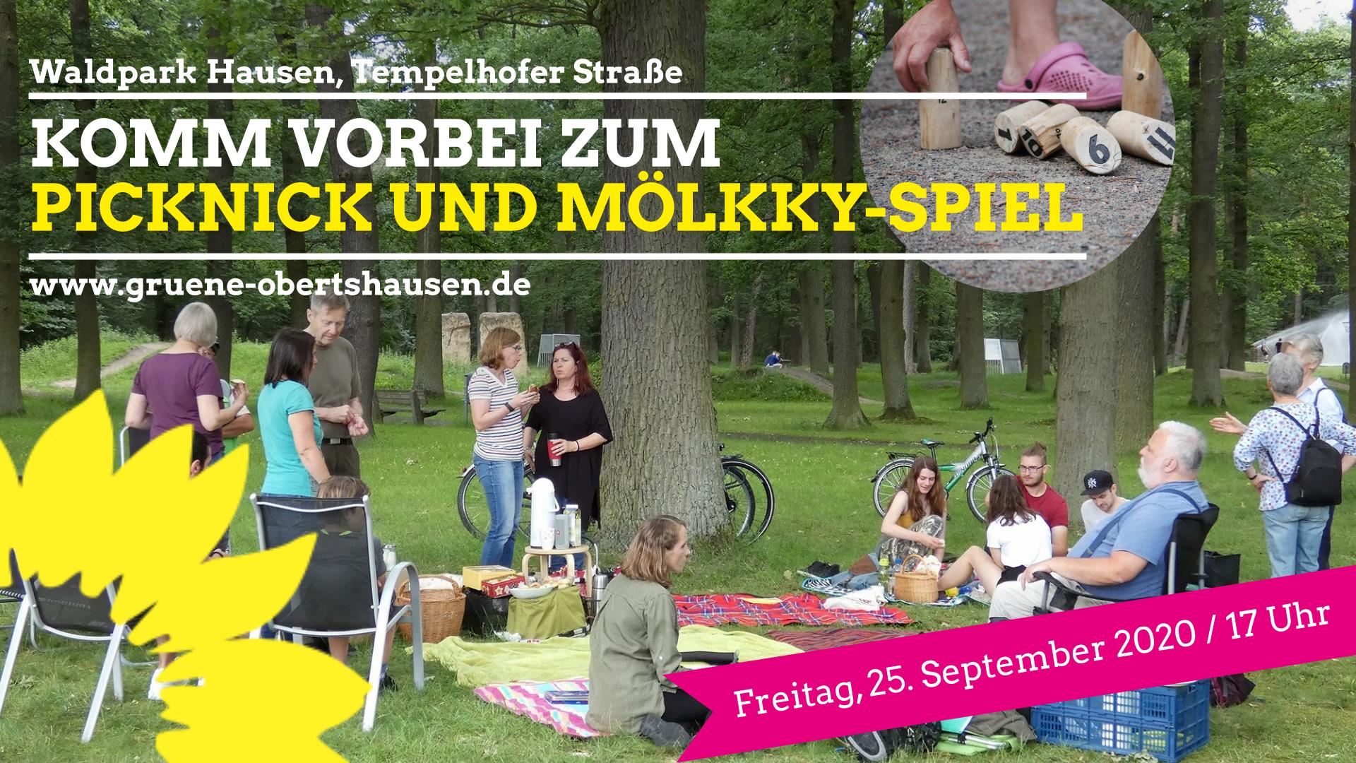 „Komm zum Picknick & Mölkky-Spiel“