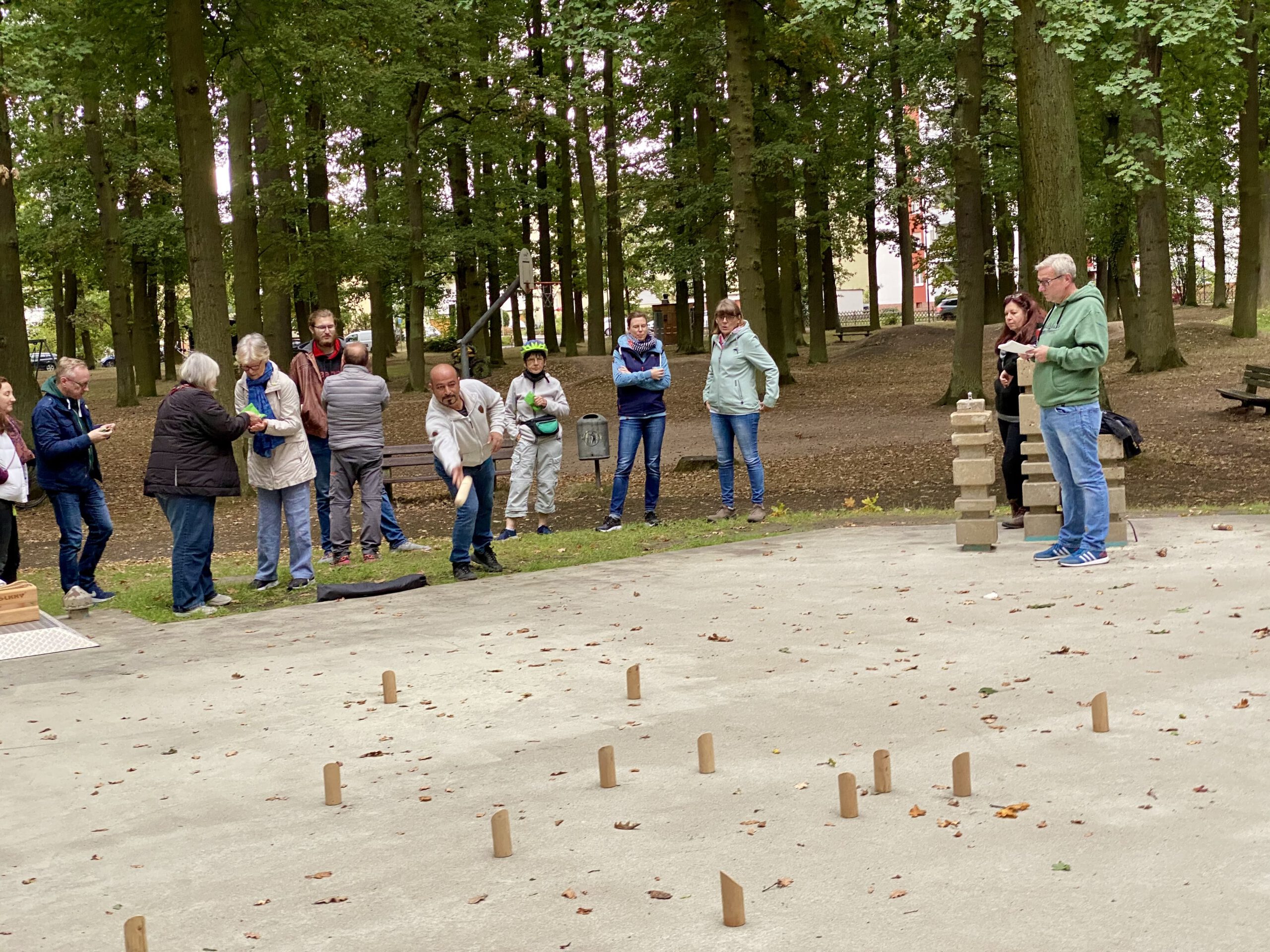 Mit Mölkky-Spiel starten wir in den Wahlkampfendspurt