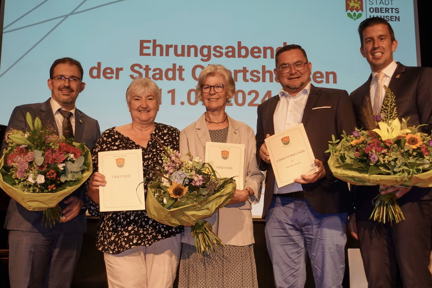 Ehrenurkunden für drei Grüne